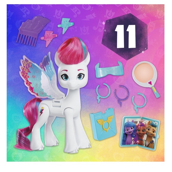 My Little Pony🎠Zipp Storm Wing🪽Surprise Fashion Doll w Wings🪽& Accessories - Picture 7 of 8